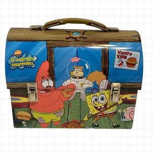 SpongeBob Squarepants Mini Lunchbox Shaped Tin from 2005! Retro
